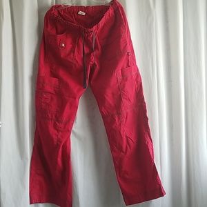 Red scrub pant